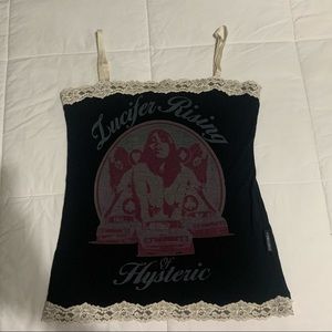 Hysteric Glamour lace trim tank top!